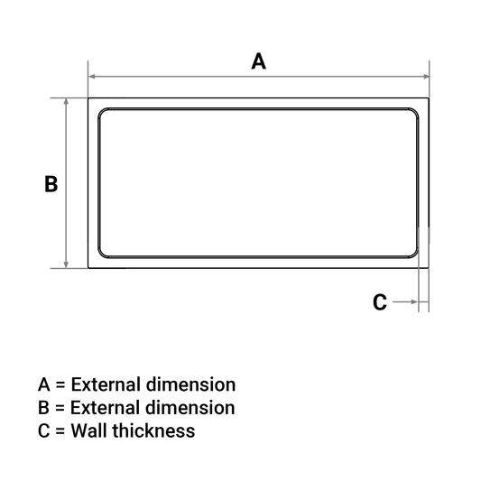 Rectangle End Cap - Square Edge - Nelsons CNC